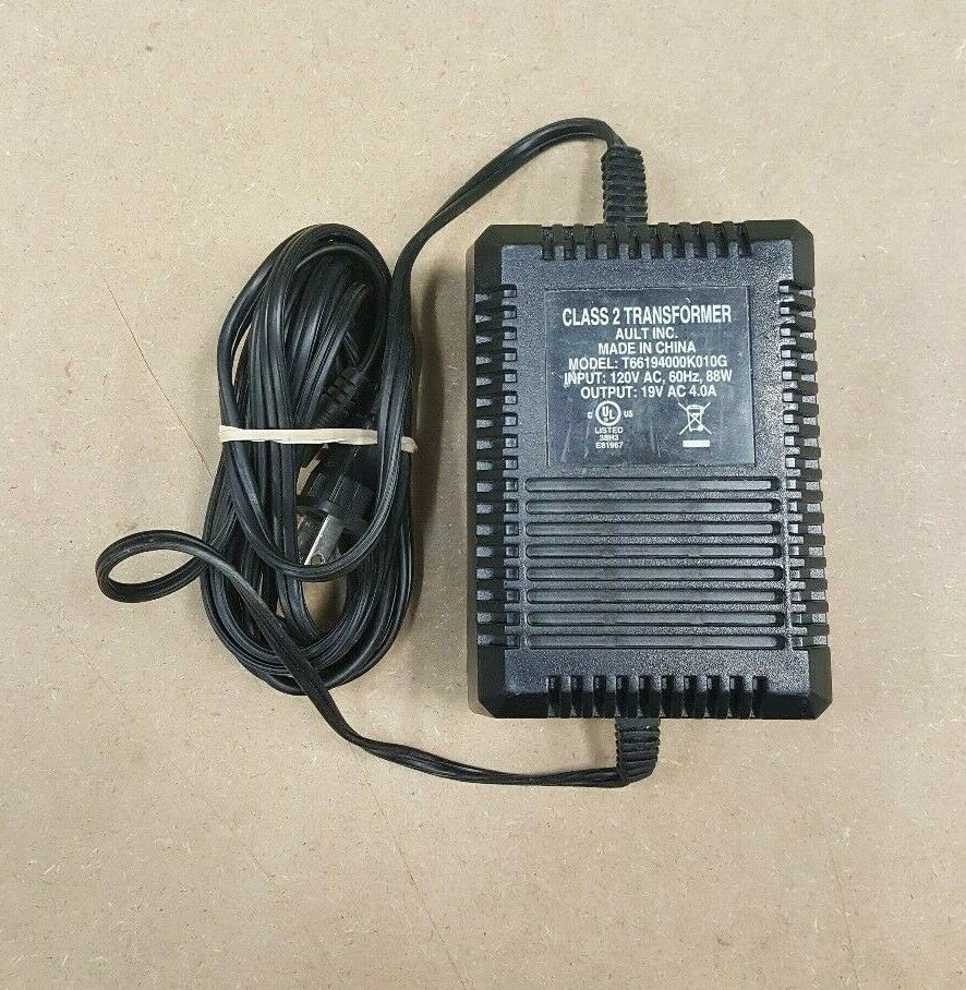 New Ault T66194000K010G Class 2 Transformer 19VAC 4A Power Supply Adapter Charger